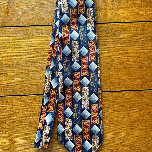 Christian Dior Rare Vintage Tie with ornaments-100% Silk, Made in 80s - Picture 6 of 6
